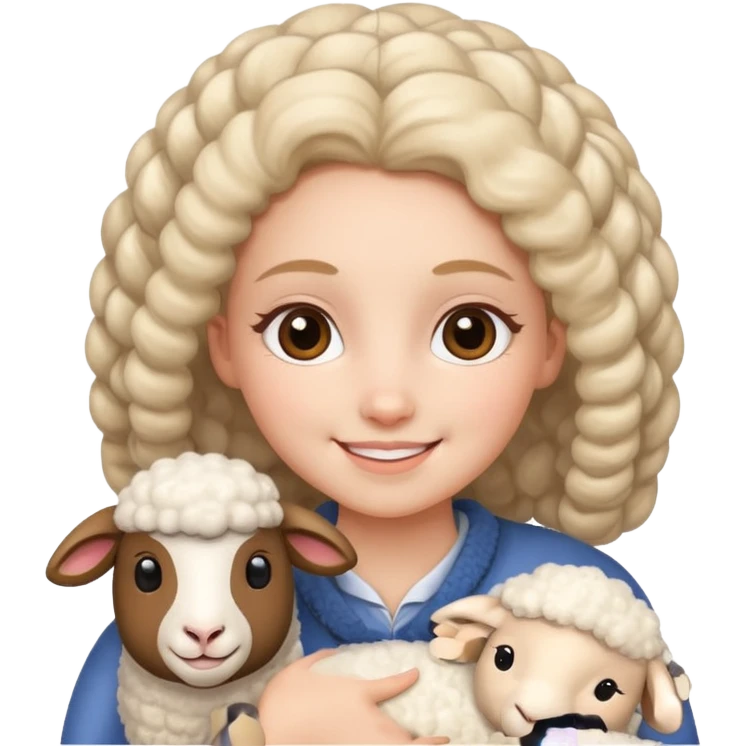 girl sheep emoji