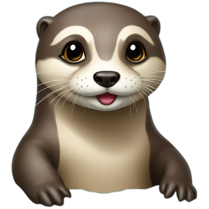 Loutre sur tortu emoji