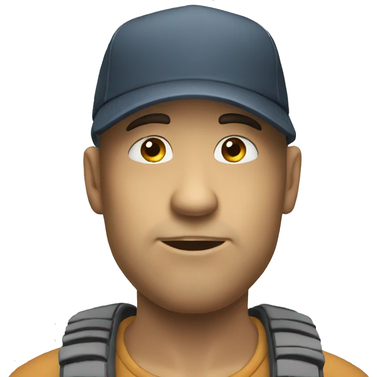 thinking with cap emoji