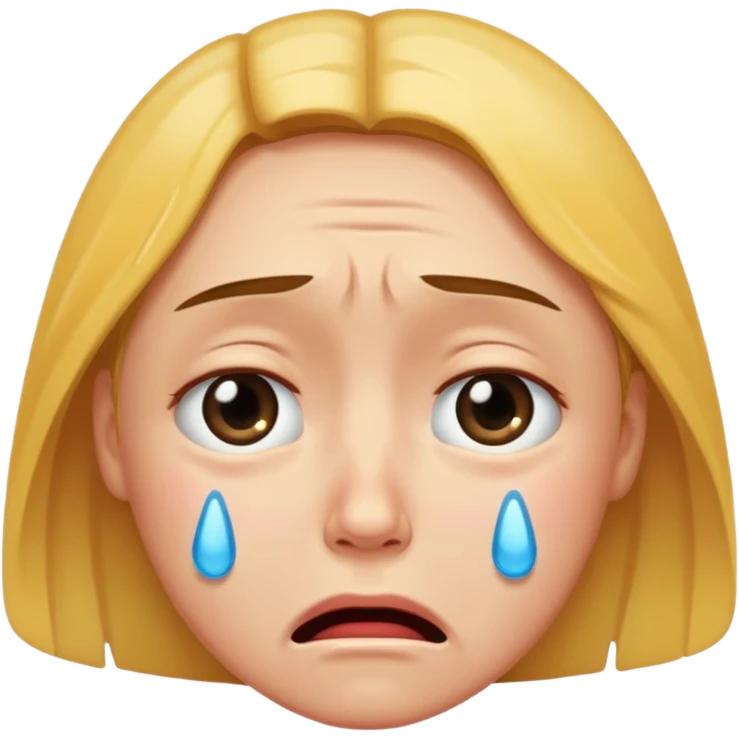 crying face emoji, expressive and clear emoji