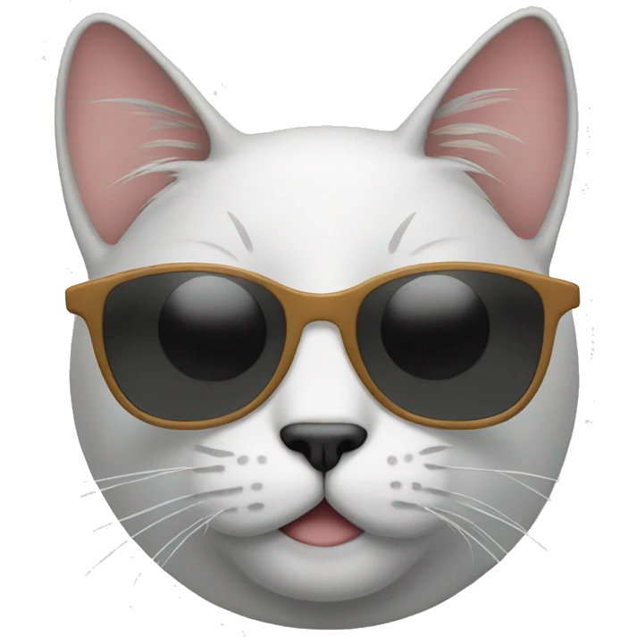 Cat with sunglasses emoji