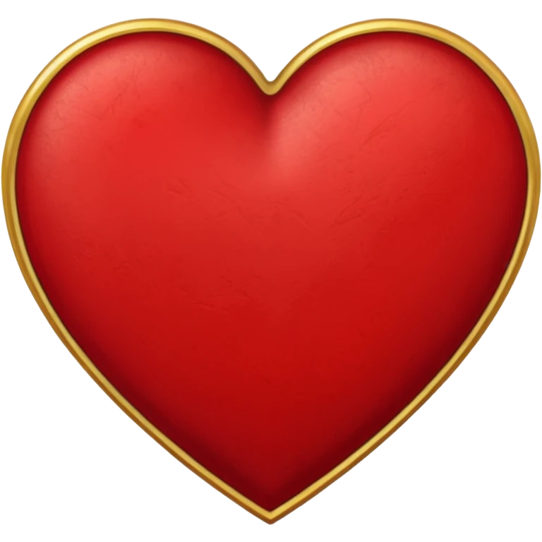 heart with a velvet gold border emoji