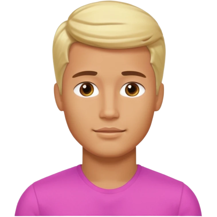 Man KEN barby style face emoji