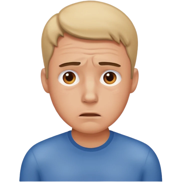 Overwhelmed man emoji