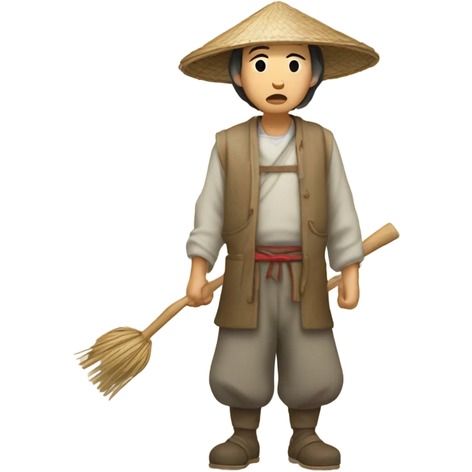 Chinese peasant photorealistic emoji