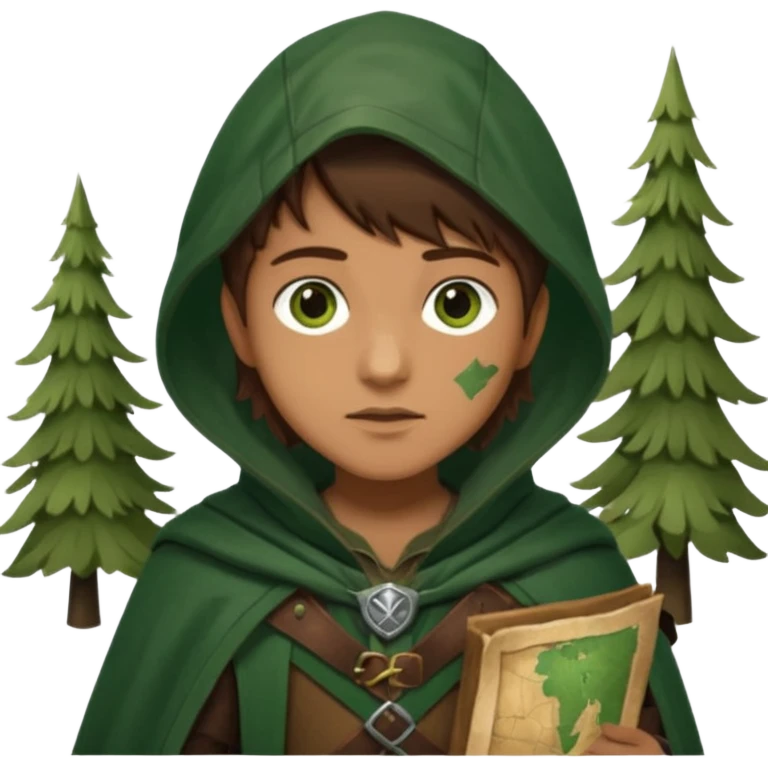 Ranger with map emoji