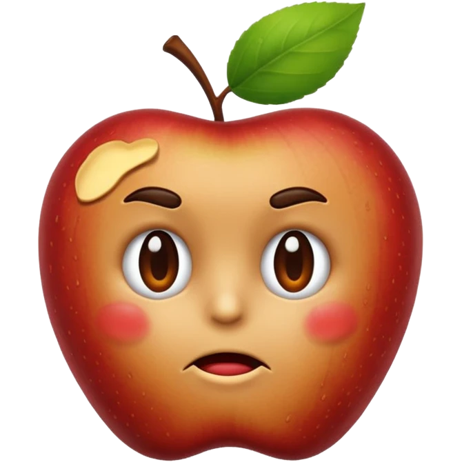Spoiled apple emoji