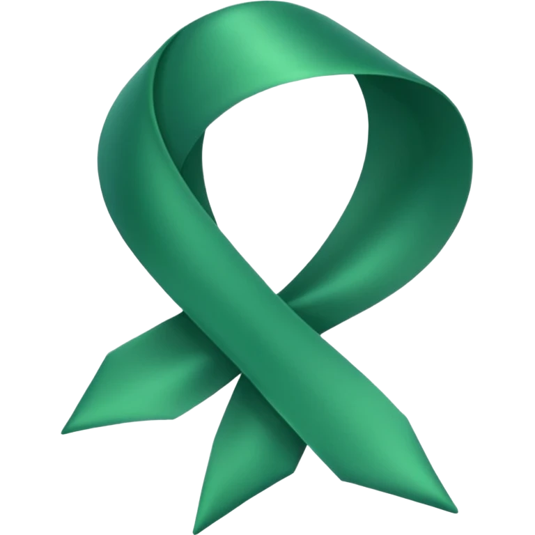 A GREEN RIBBON emoji