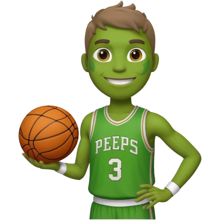 discord pepe holding a basketball emoji