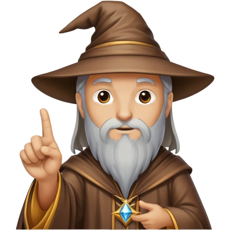 wizard pointing emoji