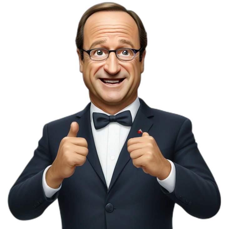 Président Hollande qui fait caca emoji