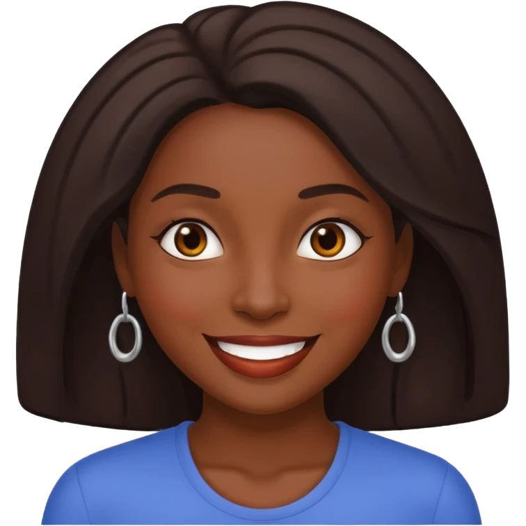Dark skin baddie emoji