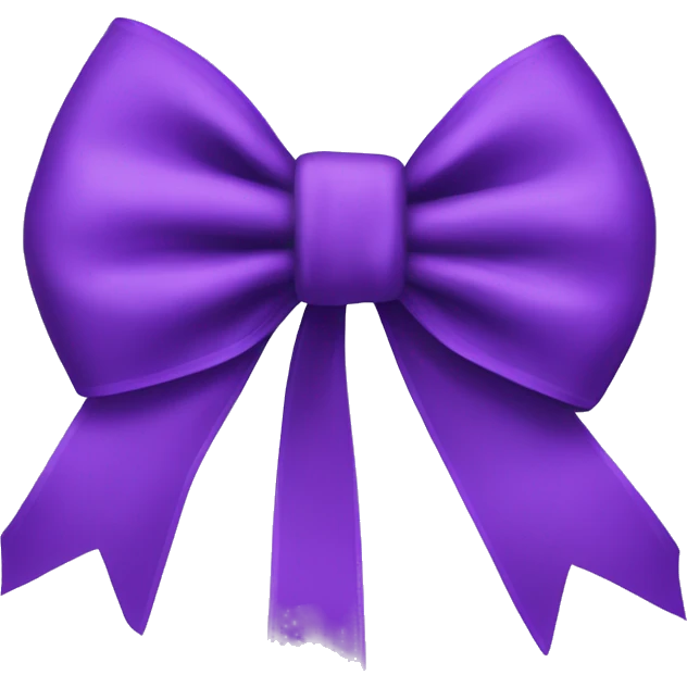 Purple bow emoji