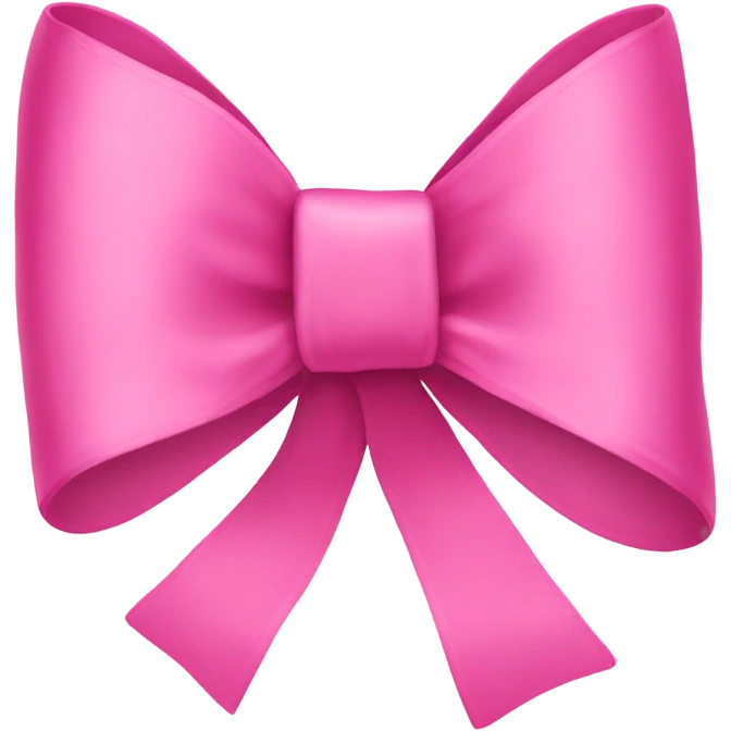 pink ribbon bow emoji