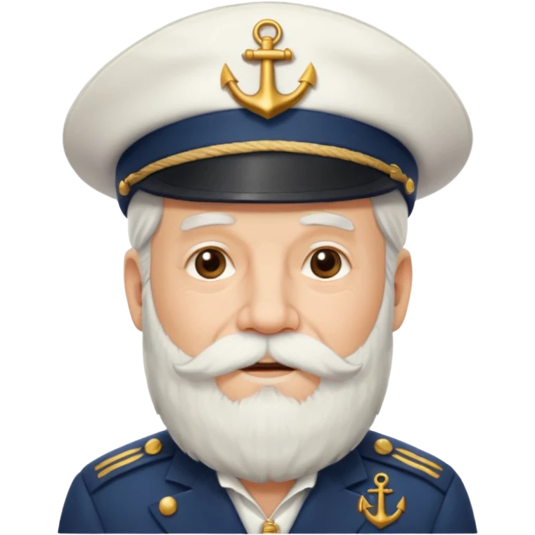 nautical old man fancy  emoji