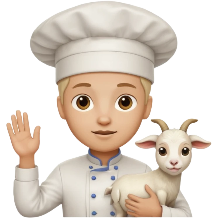 cook white goat emoji