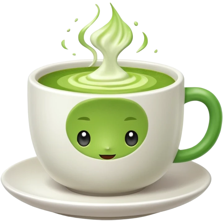 matcha in white cup emoji