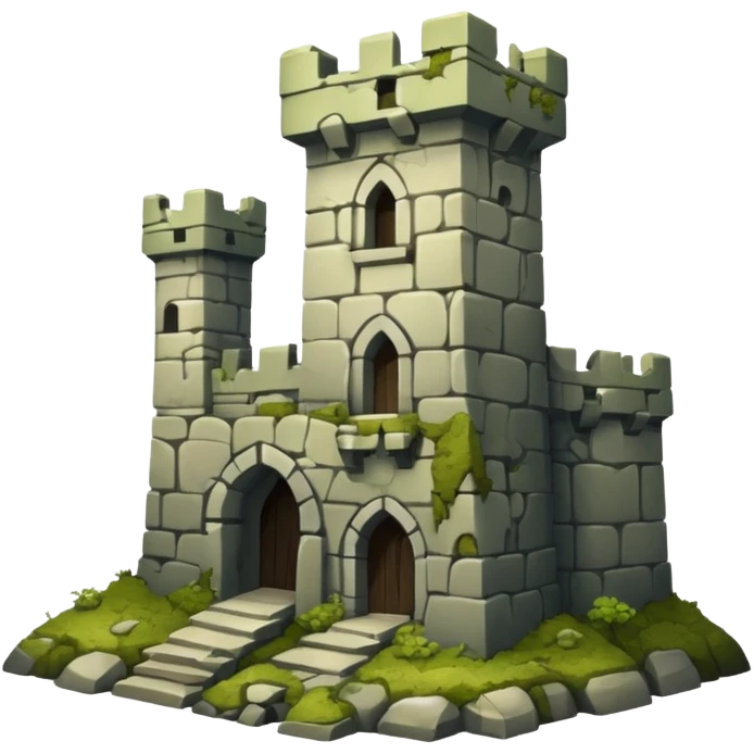 old ruined castle  emoji