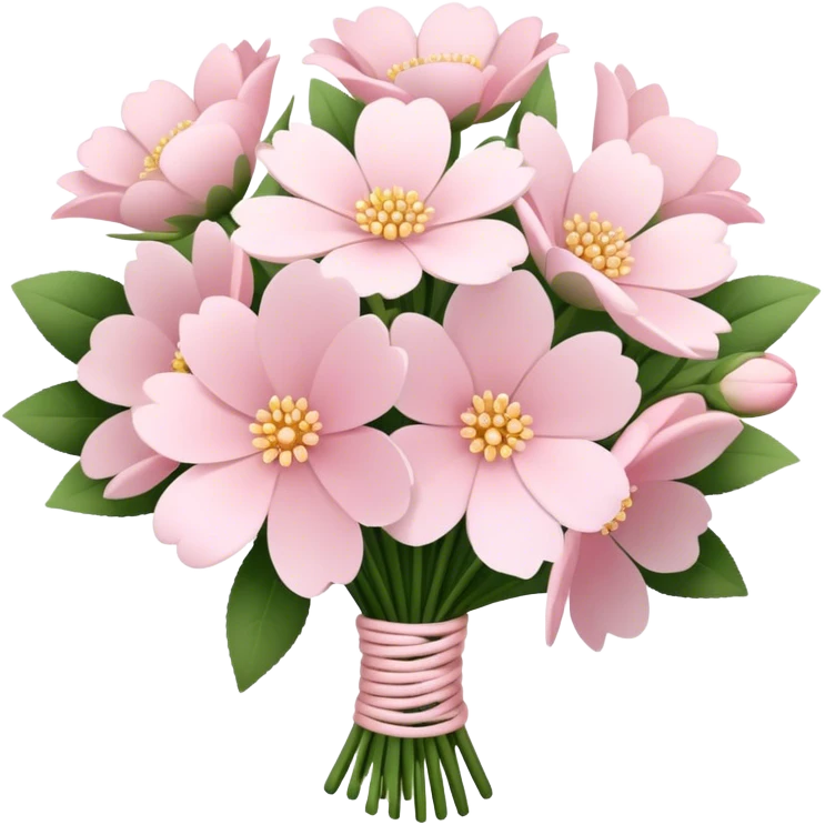 pale pink flower bouquet  emoji