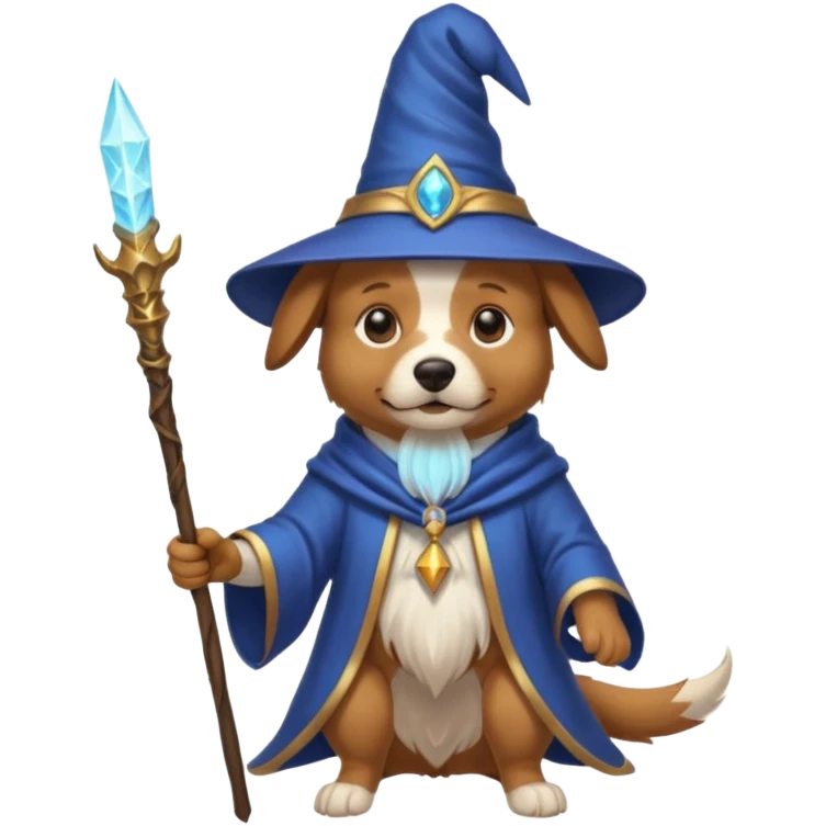 Dog wizard emoji