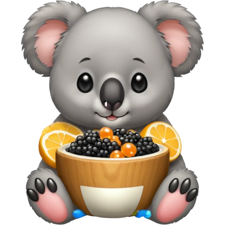 Koala eating caviar emoji
