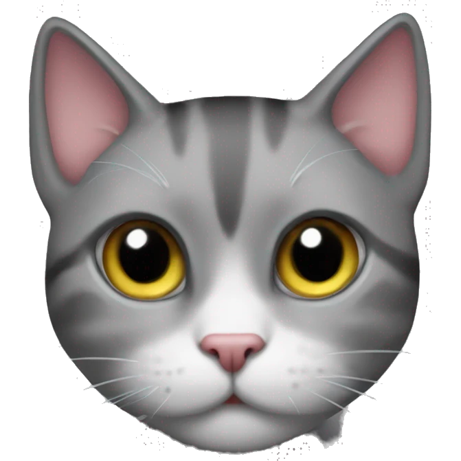 Un gato kawai gótico emoji