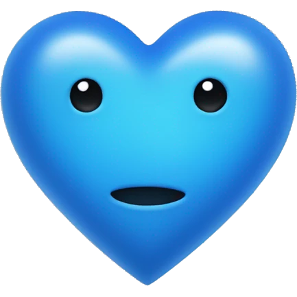 Blue heart emoji