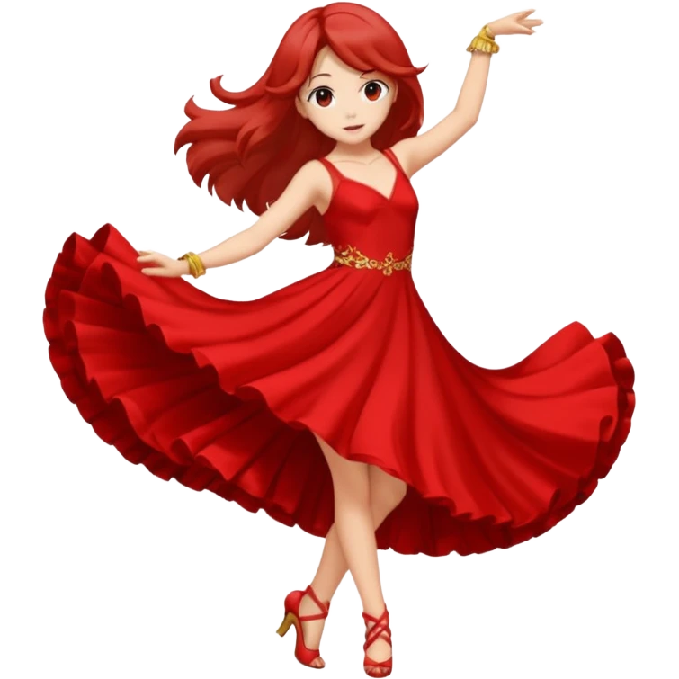 Una chica de anime bailando  emoji