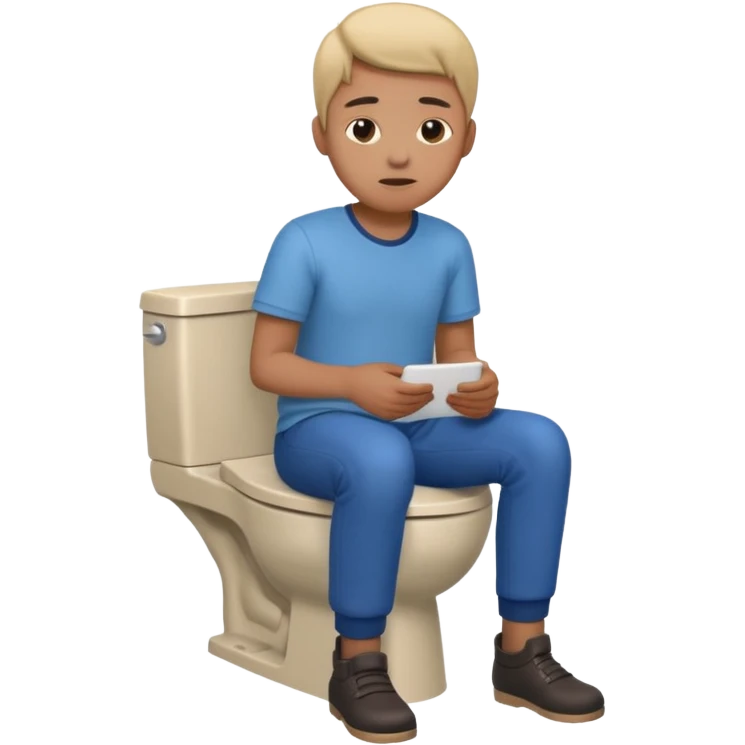 Sat on the toilet emoji