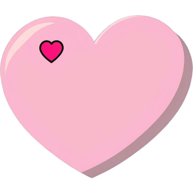 Coração rosa emoji