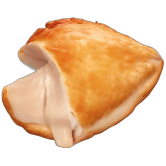single slice of cocked chicken emoji