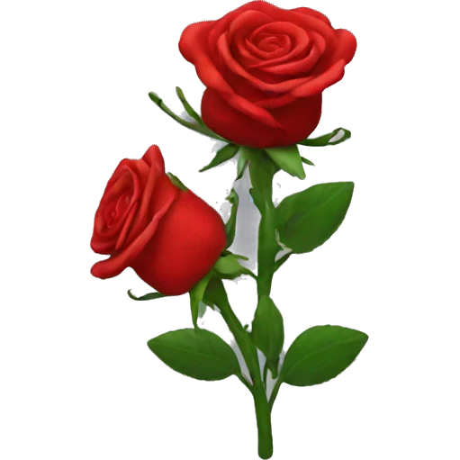 Red roses  emoji