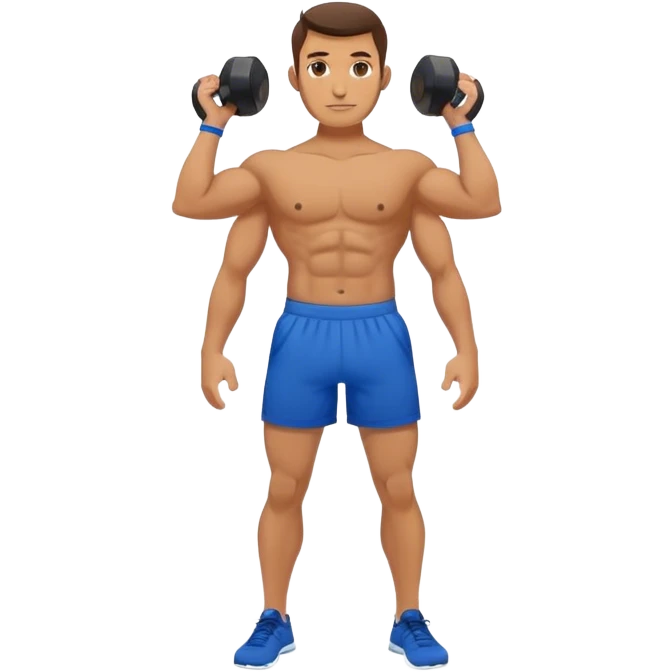 guy with blue shorts Kettlebell Exercises emoji