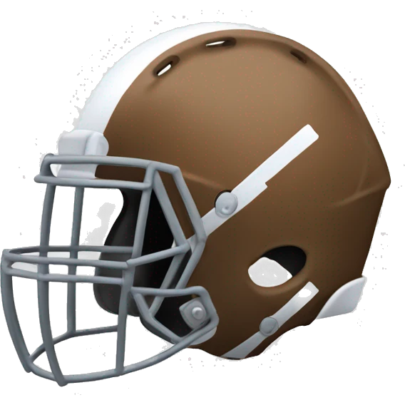 Football helmet full of cottage cheese emoji