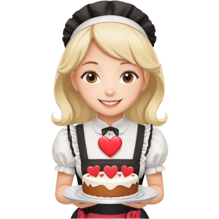 Maid cafe girl emoji