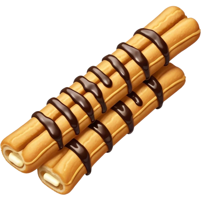 Churro with chocolate  emoji