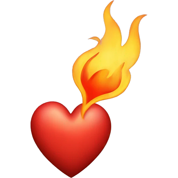 heart with fire emoji