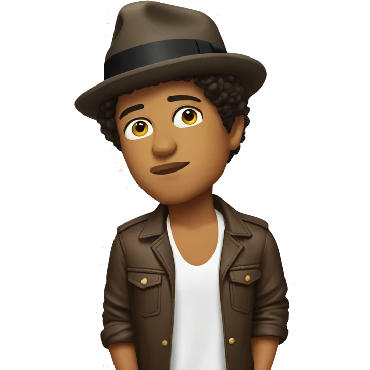 Bruno Mars thinking emoji