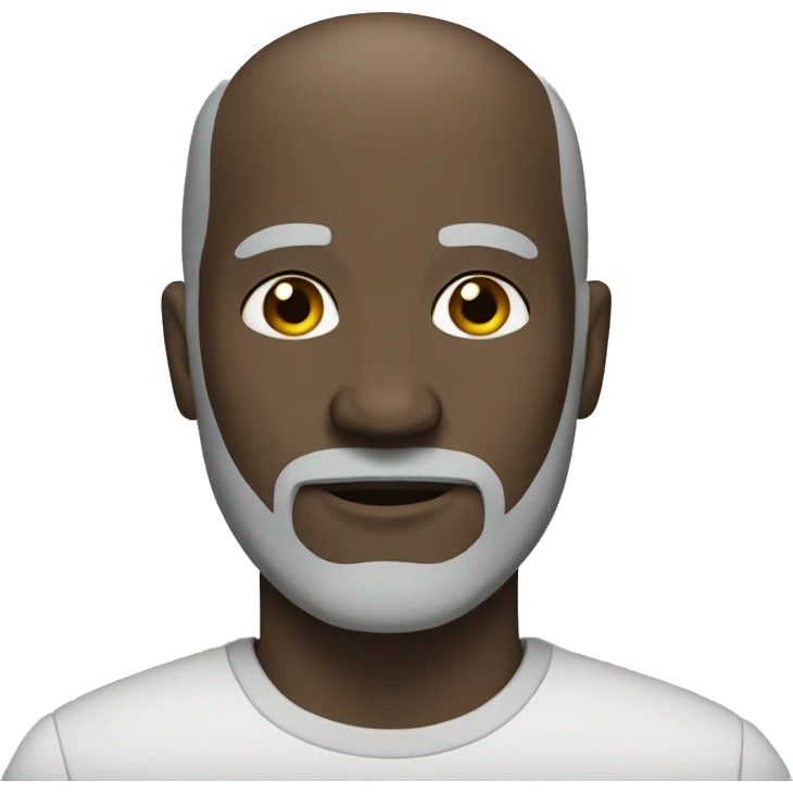 black bald man grey beard emoji