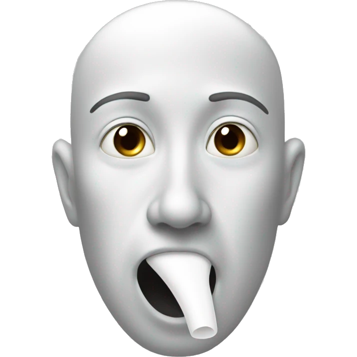 Nose sniffing white sugar  emoji