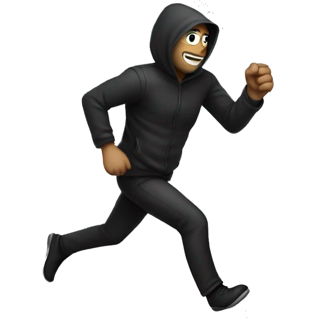 thief running emoji