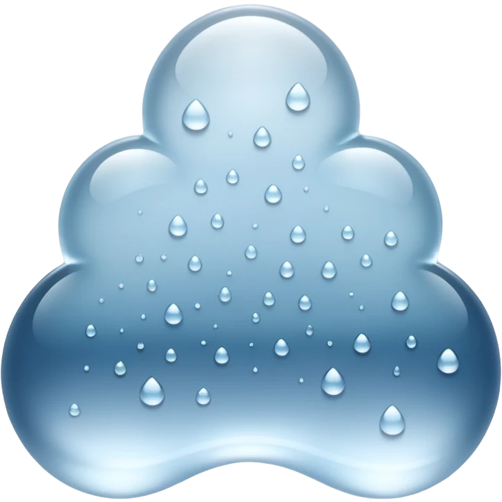 a close-up of a glass surface covered with small water droplets and light fog, as if from steam or humidity — some droplets sliding down slowly — soft reflections and blurred transparency give a realistic misty look — clean, glossy design with gentle lighting emoji