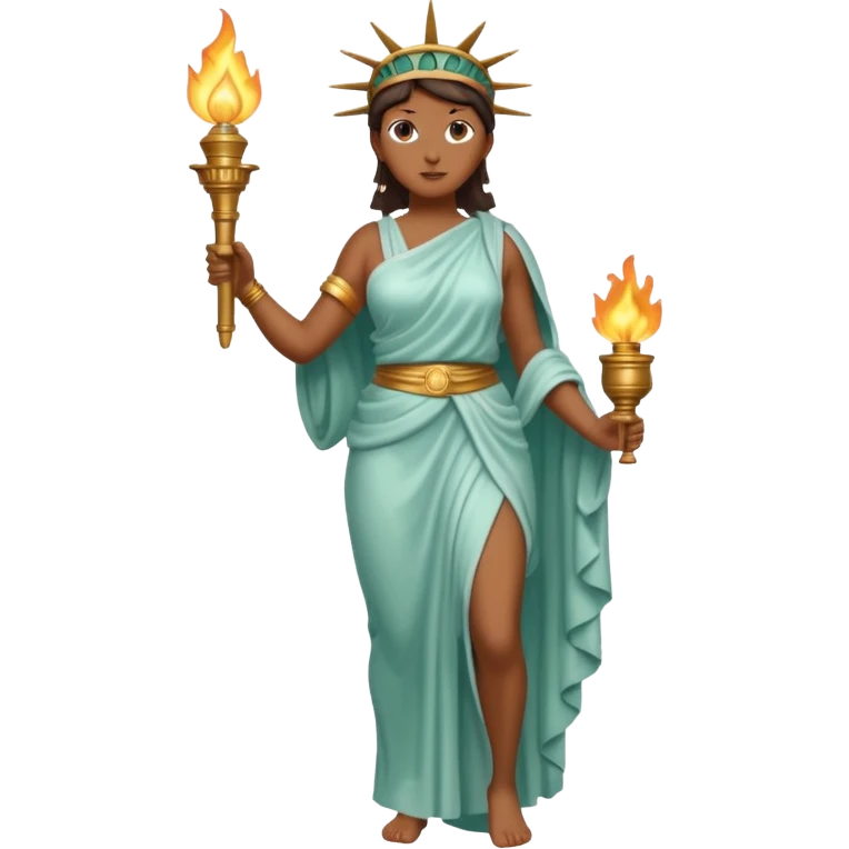 Statue of liberty  full body naked big boobs emoji