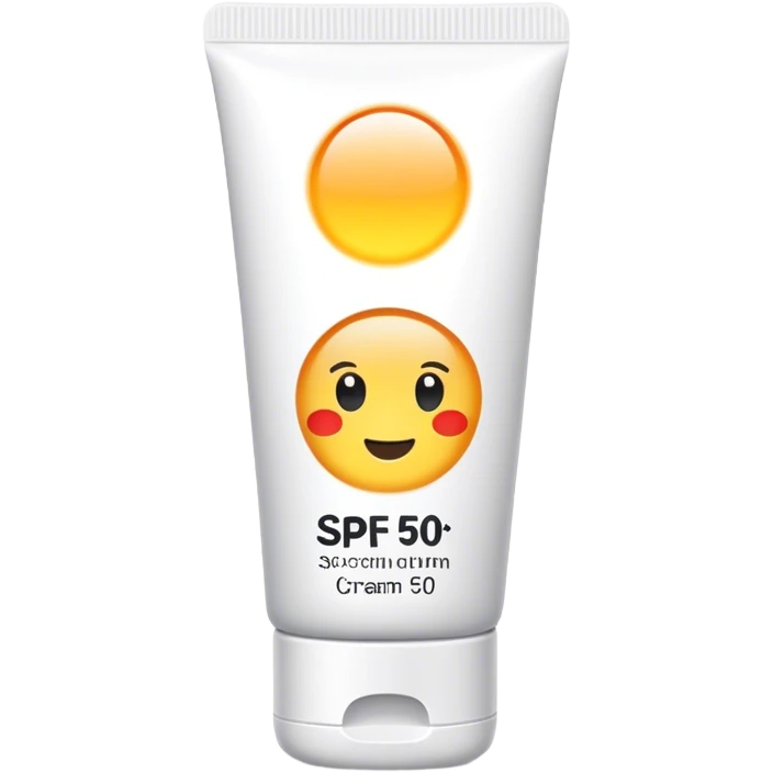 Aesthetic SPF 50 cream emoji