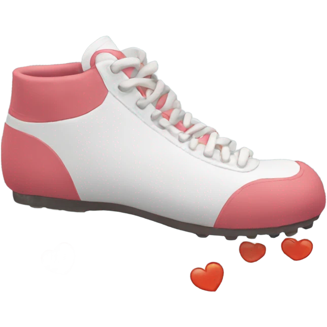 Kicking feet while blushing emoji