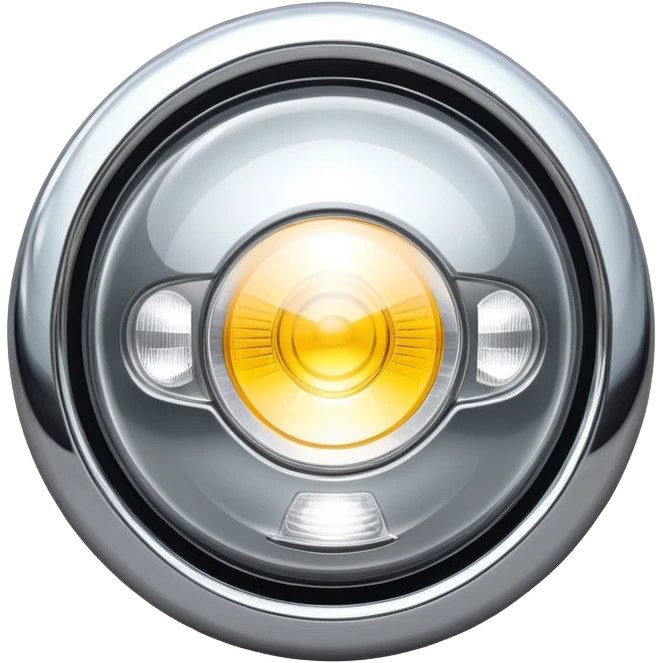 A car headlight emoji