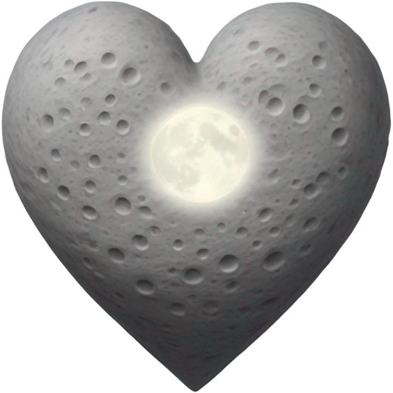 Moon heart emoji