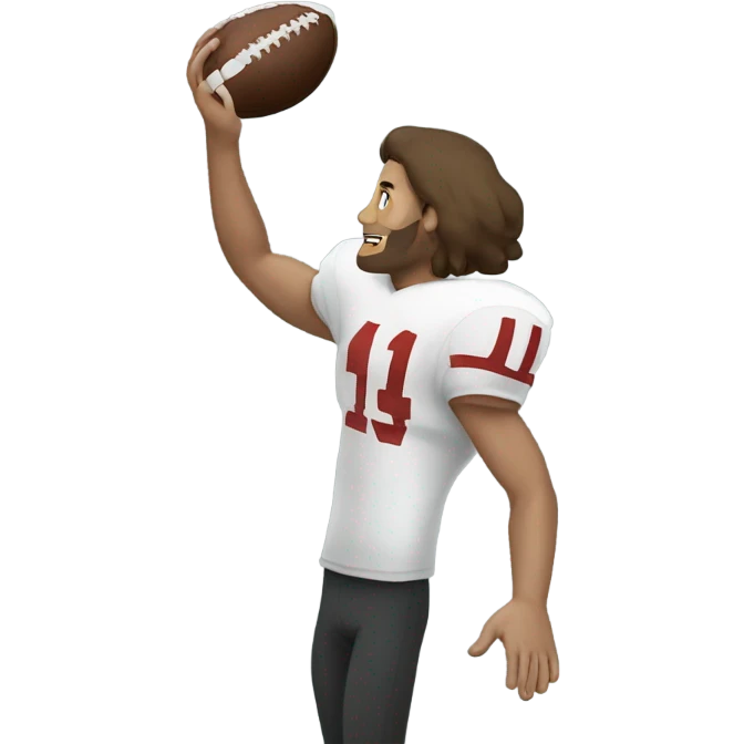 Travis Hunter Catching a football emoji