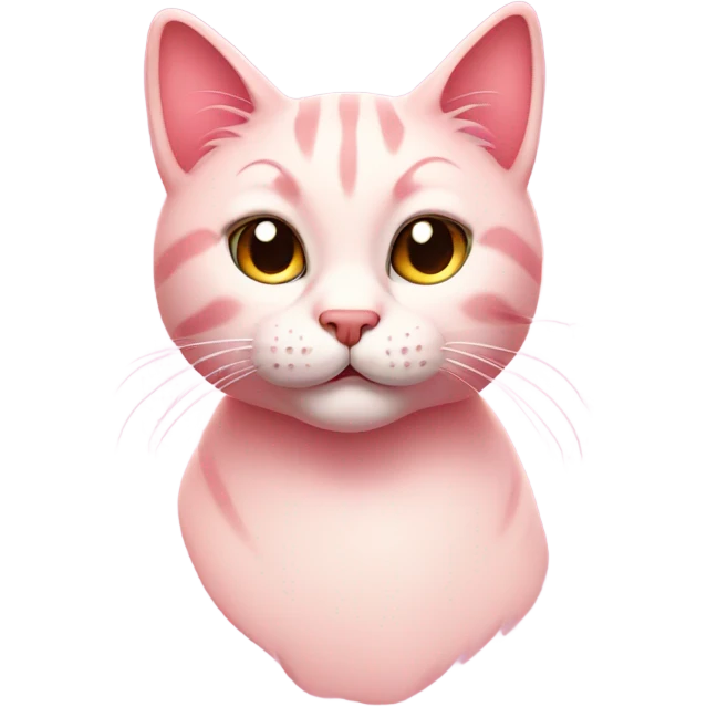 Smirking cat pink emoji