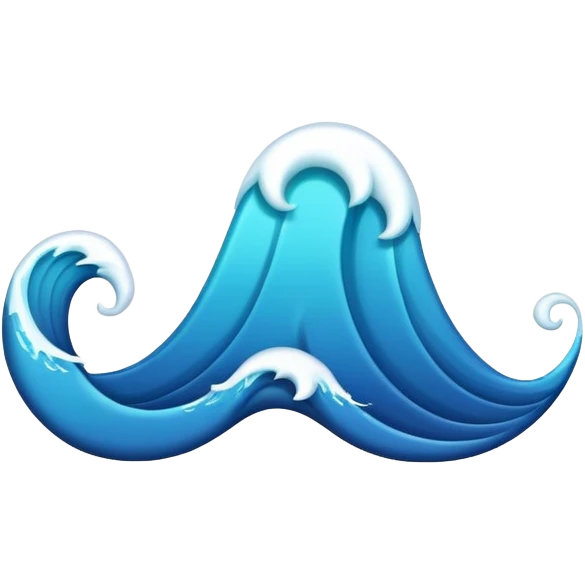 make wave emoji with using alphabet m and k emoji
